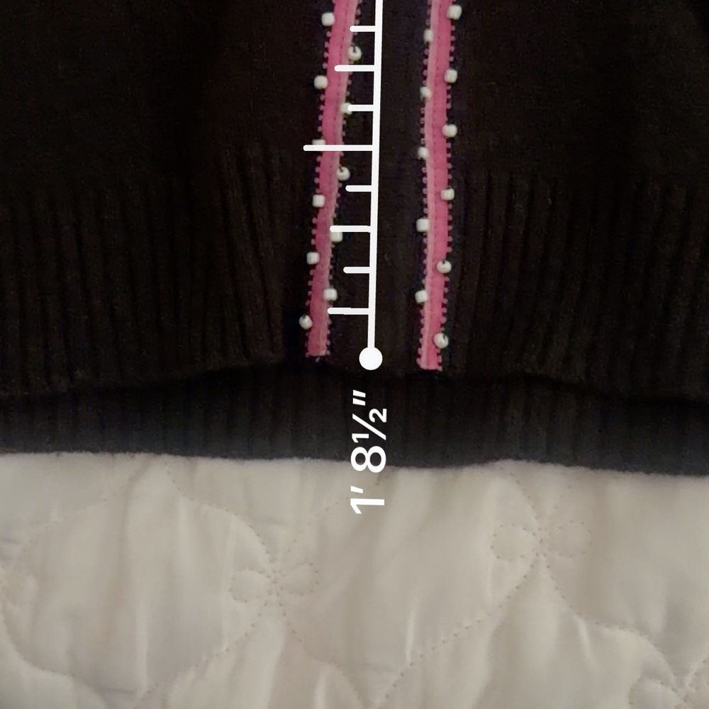 Vintage Lambswool Sweater Cardigan |Brown Pink Floral Cottagecore Soft Grunge XL - Picture 12 of 13